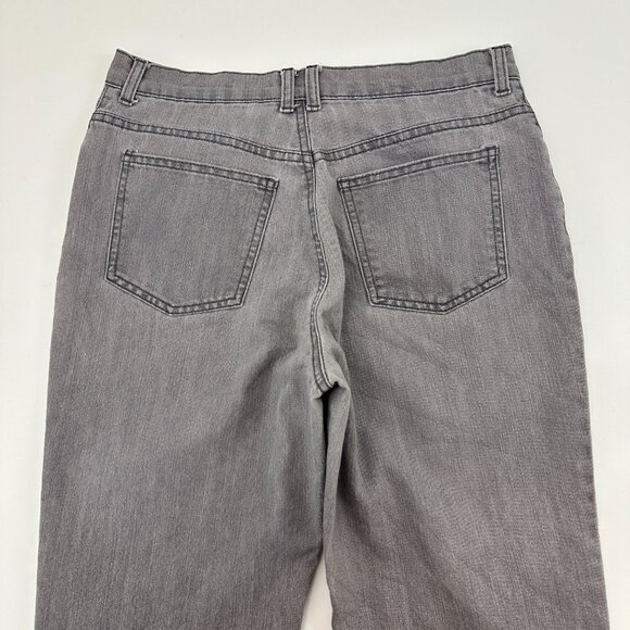 Basic Editions Classic Fit Women's size 8P Gray Denim Jeans - Picture 5 of 5